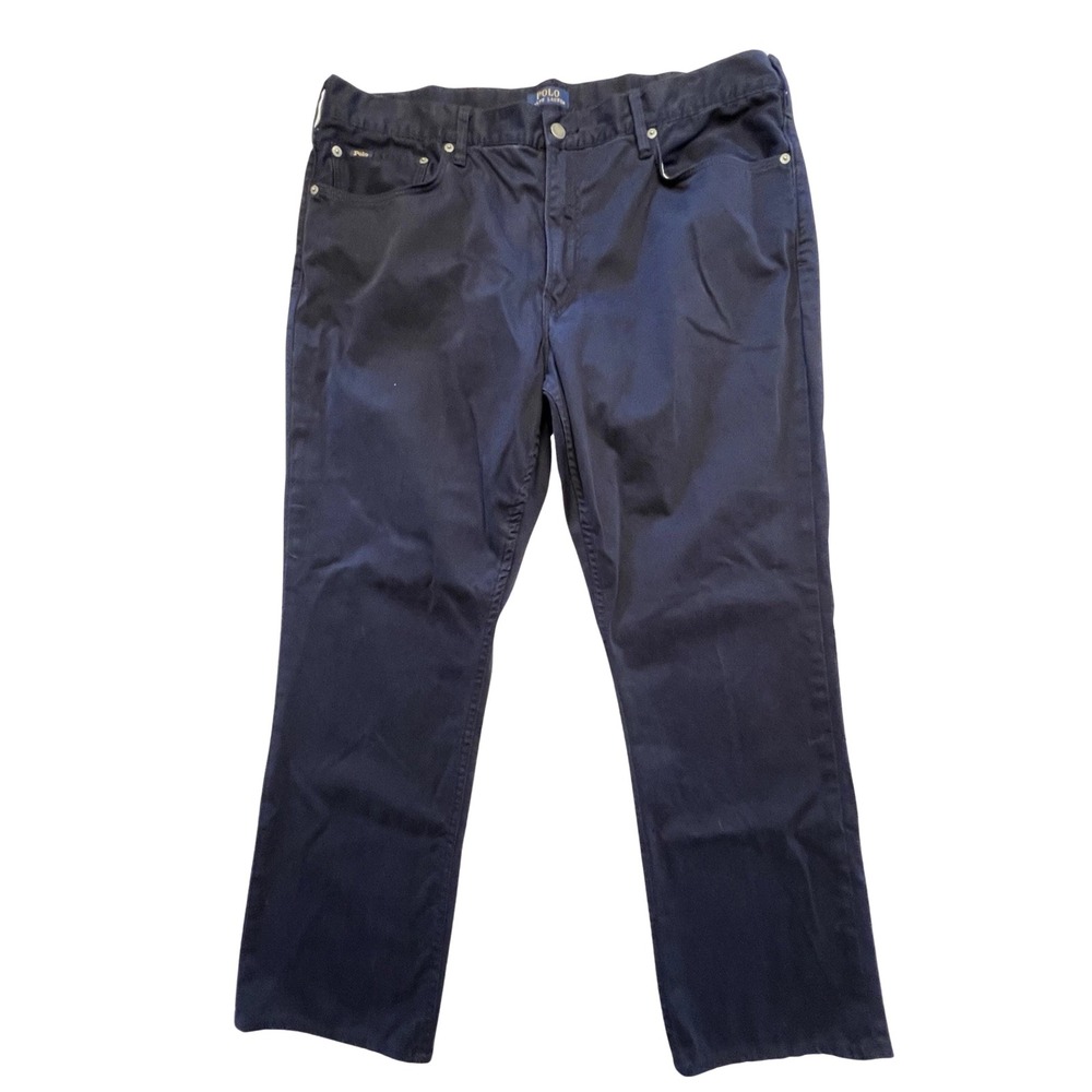 Polo Ralph Lauren Blue Label Men's Straight Fit Pants Size 40x30 Khaki‎ Cotton